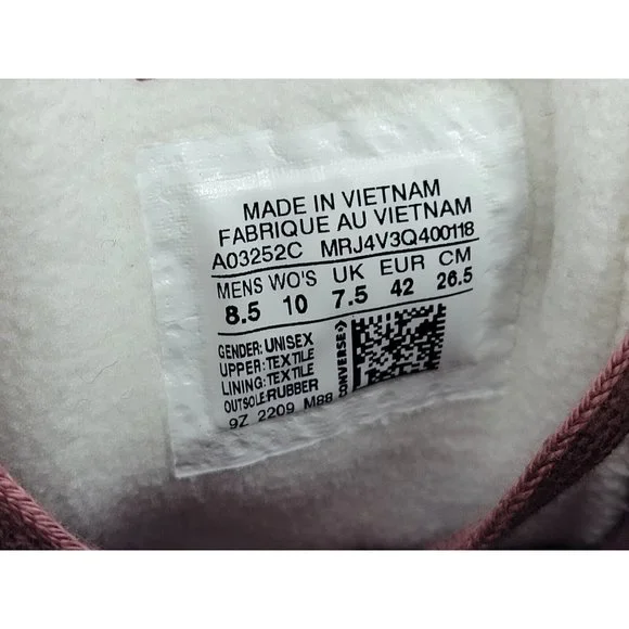 Converse Run Star Hike Platform High Stripe Knit Shoes Mens 8.5 Women 10 A03252C - Picture 4 of 8